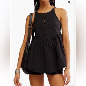 Free People Tabea Babydoll Tank & Shorts Set